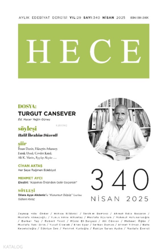 Hece Dergisi 340. Sayı Nisan 2025